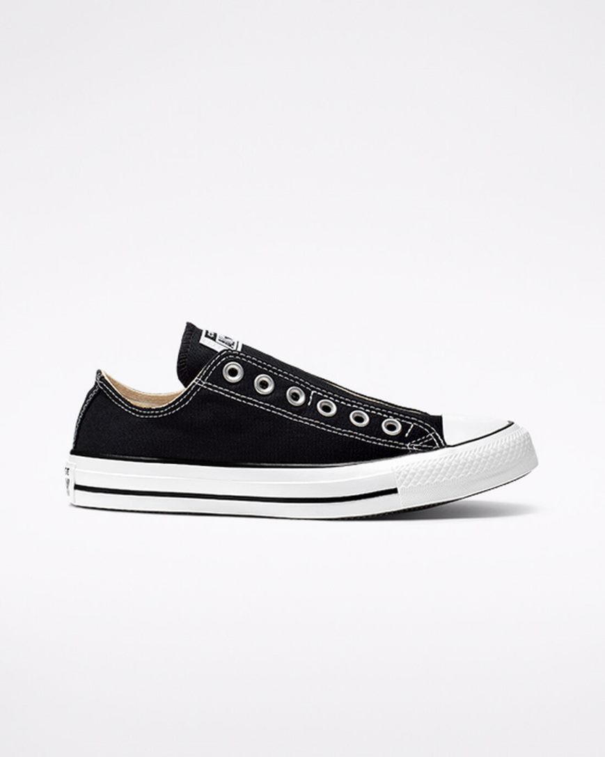 Zapatos Slip On Converse Chuck Taylor All Star Hombre Negras Blancas Negras | PE 25P470